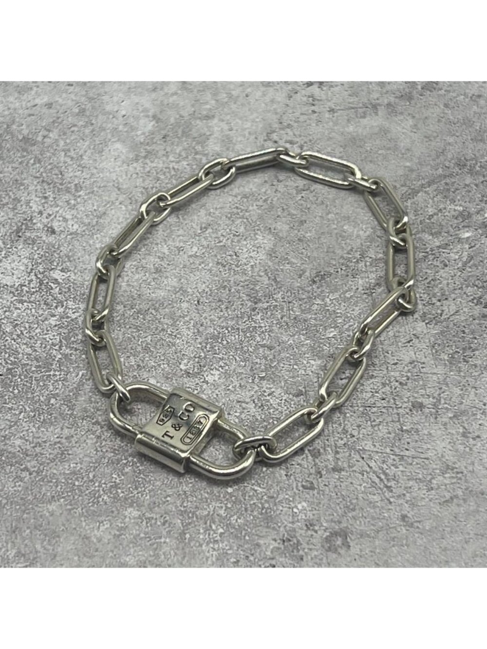 Tiffany & Co 1837 Double Lock Medium Bracelet